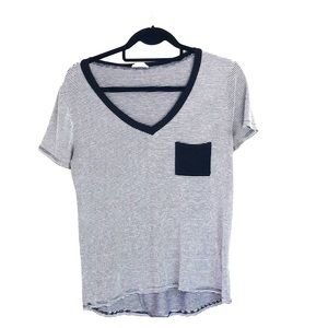 Black and Gray striped shirt